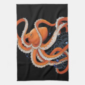 Linge De Cuisine Octopus henna (Vertical)