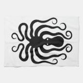Linge De Cuisine Octopus, relief grec (Horizontal)