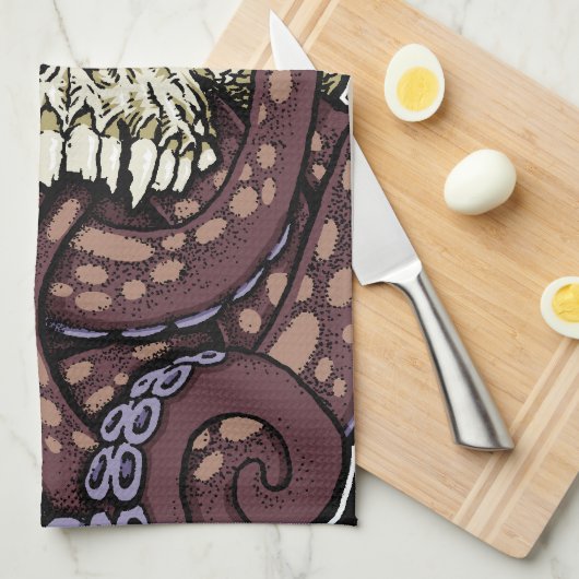 Linge De Cuisine Octoskull (Quart Plié)