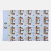 Linge De Cuisine Ode to Nutcracker Blue Scene Blue Accent (Horizontal)