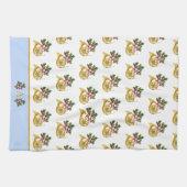 Linge De Cuisine Ode to Nutcracker French Horn Blue Accent (Horizontal)