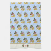 Linge De Cuisine Ode to the Nutcracker French Horn Blue (Vertical)