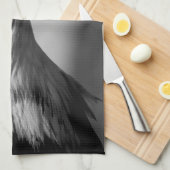 Linge De Cuisine Oeil d'aigle noir et blanc (Quart Plié)