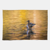 Linge De Cuisine Oeil d'or sur un lac d'or (Horizontal)