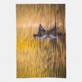 Linge De Cuisine Oeil d'or sur un lac d'or (Vertical)