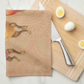 Linge De Cuisine Oeufs dansants lapins de Pâques (Quart Plié)