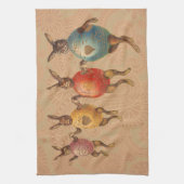 Linge De Cuisine Oeufs dansants lapins de Pâques (Vertical)