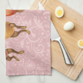 Linge De Cuisine Oeufs dansants lapins de Pâques (Quart Plié)