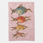 Linge De Cuisine Oeufs dansants lapins de Pâques (Vertical)