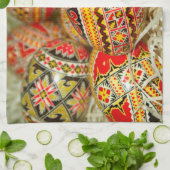 Linge De Cuisine Oeufs de pâques peints de Roumain (Plié)