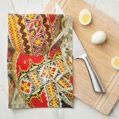 Linge De Cuisine Oeufs de pâques peints de Roumain (Quart Plié)