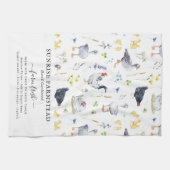 Linge De Cuisine Oeufs frais de la ferme | Monogramme de la ferme r (Horizontal)