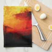 Linge De Cuisine Oeuvre Abstraite (Quart Plié)