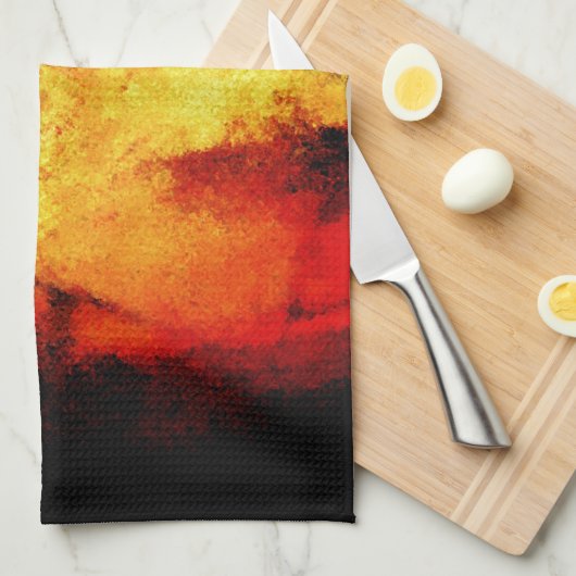 Linge De Cuisine Oeuvre Abstraite (Quart Plié)