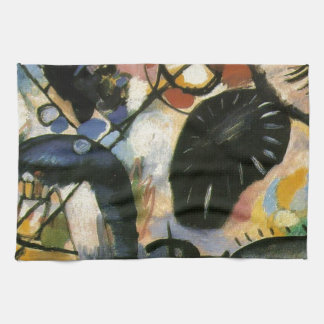 Linge De Cuisine Oeuvre Abstraite de Kandinsky Black Spot