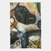 Linge De Cuisine Oeuvre Abstraite de Kandinsky Black Spot (Vertical)