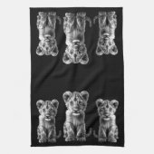 Linge De Cuisine Oh Bébé Big Chat Gris Cub Noir (Vertical)