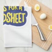 Linge De Cuisine Oh Cela Demande Un Tableur (Quart Plié)