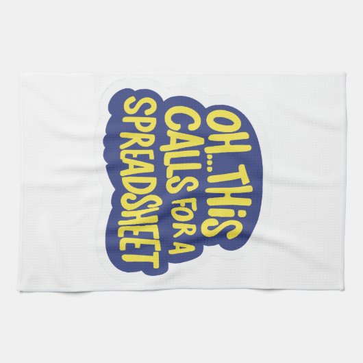 Linge De Cuisine Oh Cela Demande Un Tableur (Horizontal)