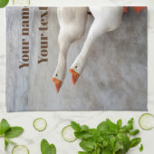 Linge De Cuisine Oie blanche (Plié)