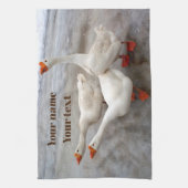 Linge De Cuisine Oie blanche (Vertical)