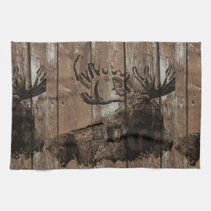 Linge De Cuisine Oie de bois rustique