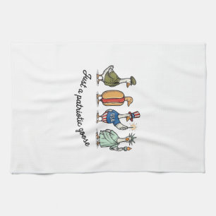 Linge De Cuisine Oie Patriotique Gravure Vintage Drôle USA T-Shirt 
