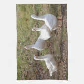 Linge De Cuisine Oies blanches (Vertical)