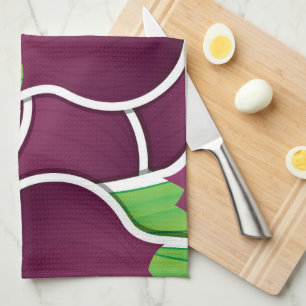 Linge De Cuisine Oignons violets funky