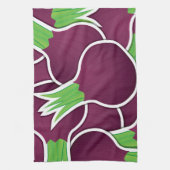 Linge De Cuisine Oignons violets funky (Vertical)