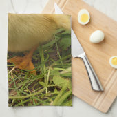 Linge De Cuisine oiseau, canard, canard, jaune, nature, mignonette, (Quart Plié)