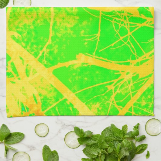 Linge De Cuisine Oiseau coloré (Plié)