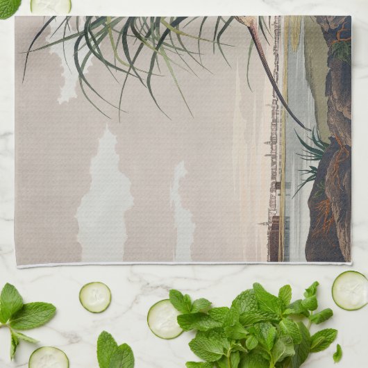 Linge De Cuisine Oiseau de Courlis à long bec Audubon (Plié)