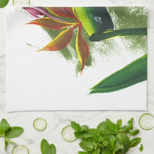 Linge De Cuisine Oiseau du paradis (Plié)