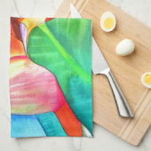 Linge De Cuisine Oiseau du Paradis Strelitzia fleur art tropical (Quart Plié)