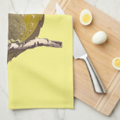 Linge De Cuisine Oiseau Morepork RURU NZ (Quart Plié)