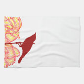 Linge De Cuisine Oiseau sur une branche (Horizontal)