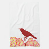 Linge De Cuisine Oiseau sur une branche (Vertical)