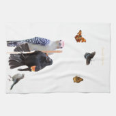 Linge De Cuisine Oiseaux 3-orientaux et papillons 3-papillons : (Horizontal)