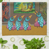 Linge De Cuisine Oiseaux à la Galerie (Plié)
