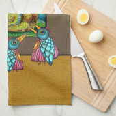 Linge De Cuisine Oiseaux à la galerie (Quart Plié)