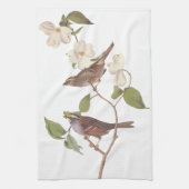 Linge De Cuisine Oiseaux Audubons à Bruant à Throses Blanches avec (Vertical)