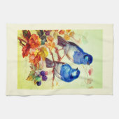 Linge De Cuisine Oiseaux bleus (Horizontal)