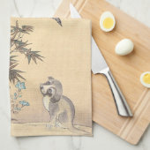 Linge De Cuisine Oiseaux, chat et chien, Itō Jakuchū (Quart Plié)