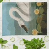 Linge De Cuisine Oiseaux communs de cygne d'Amérique Audubon (Plié)