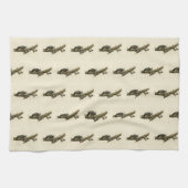 Linge De Cuisine Oiseaux d'Amérique du pic-rouge Audubon (Horizontal)