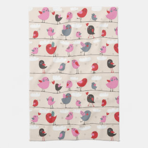 Linge De Cuisine Oiseaux dans l'amour