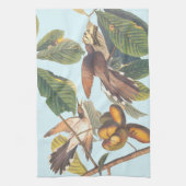 Linge De Cuisine Oiseaux de cacao à bec jaune Audubon dans un arbre (Vertical)