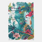 Linge De Cuisine Oiseaux de la verdure tropicale (Vertical)