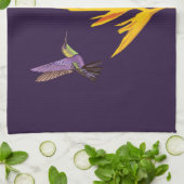 Linge De Cuisine Oiseaux de mer Fleur jaune (Plié)